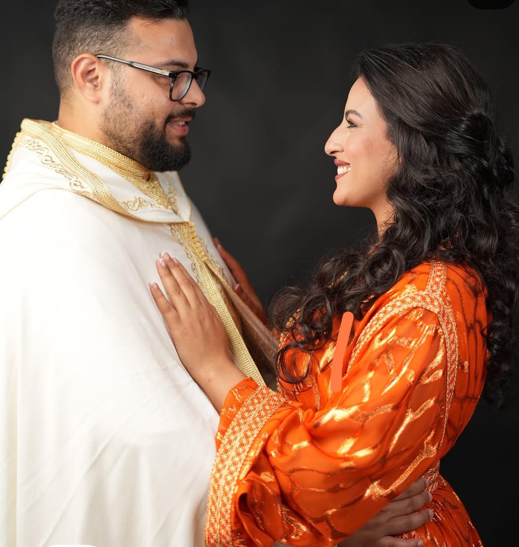 Sara and Amine in Moroccan traditional wedding style